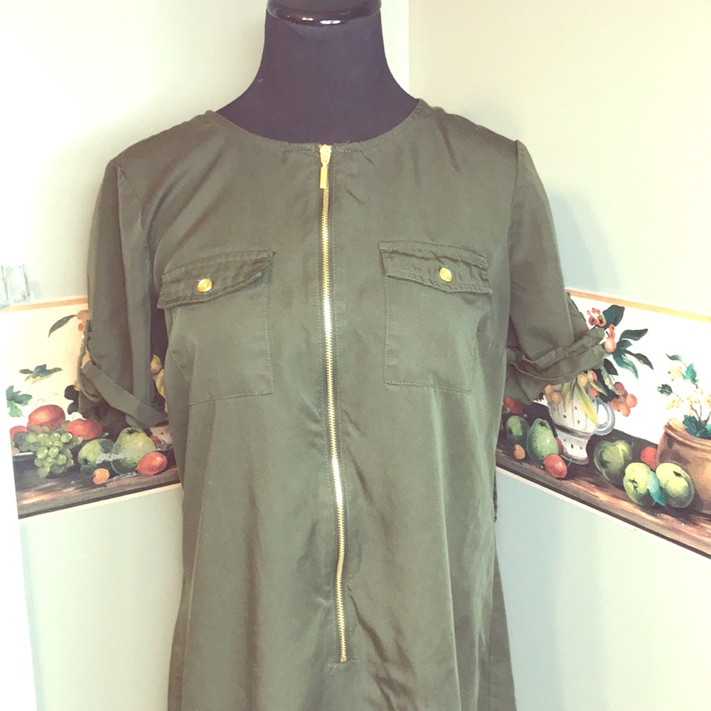 Size Small Olive Green Dress